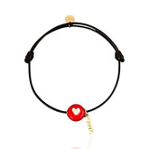 A Mother’s Love — Heart & Mom Charm Bracelet