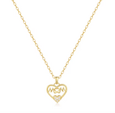 A Mother’s Love Shines Forever — Mom Heart Necklace