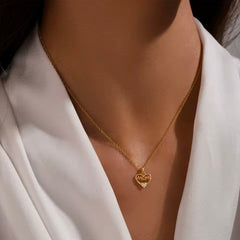 A Mother’s Love Shines Forever — Mom Heart Necklace