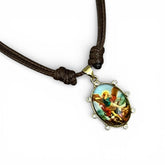 Archangel Michael Cord Necklace