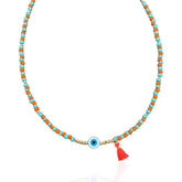 Beaded Evil Eye Necklace
