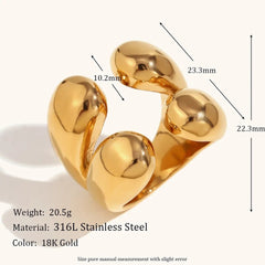 Chunky Double Dome Ring