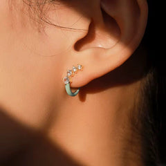 CZ Curve Earrings