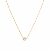 Cz Solitaire Necklace