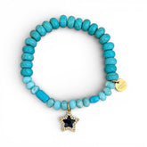 CZ Star Beaded Bracelet