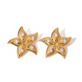 Cz Starfish Earrings