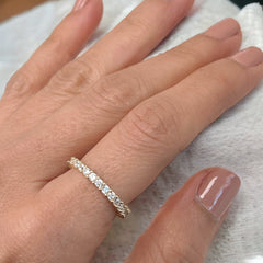 Dainty Cz Gold Ring