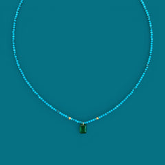 Emerald Beaded Necklace