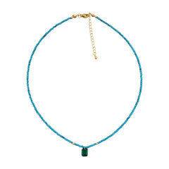 Emerald Beaded Necklace