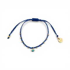 Evil Eye Blue String Bracelet