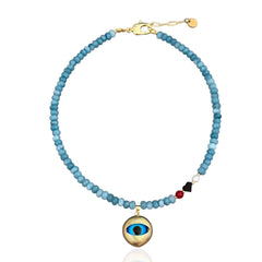 Evil Eye Protection Beaded Necklace
