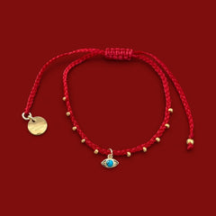 Evil Eye Red String Bracelet