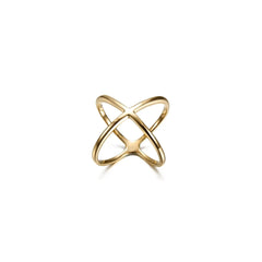 Gold Crossover Ring