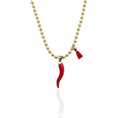 Good Luck Energy Italian Cornicello Necklace