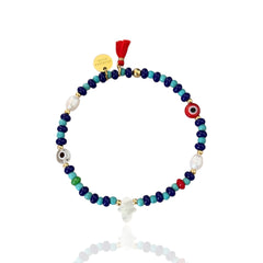 Hamsa Evil Eye Beaded Bracelet