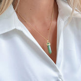 Harmony and Abundance Green Quartz Necklace