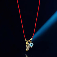 I Am Surrounded by Luck and Protection — Red String Necklace