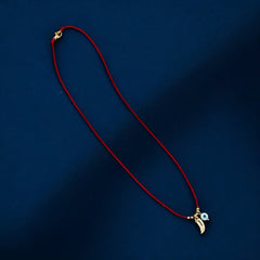 I Am Surrounded by Luck and Protection — Red String Necklace