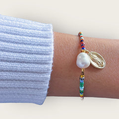 I Carry Light and Protection with Me — Virgin & Pearl Bracelet