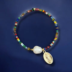 I Carry Light and Protection with Me — Virgin & Pearl Bracelet