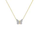 I Embrace Transformation and Freedom — CZ Butterfly Necklace