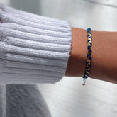 I Flow with Confidence and Serenity — Blue Silk Bracelet