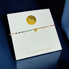 I Radiate Love and Joy — Colorful Heart Bracelet