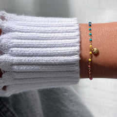 I Radiate Love and Joy — Colorful Heart Bracelet