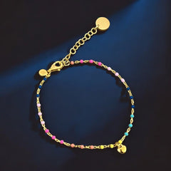 I Radiate Love and Joy — Colorful Heart Bracelet