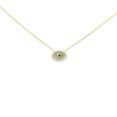 I Walk Protected — Mini CZ Evil Eye Necklace