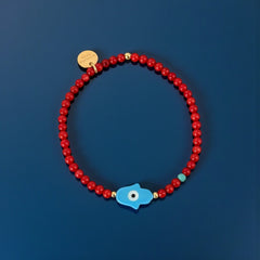 My Hamsa Hand Guards My Path Bracelet