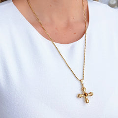 Protection Vintage Cross Necklace