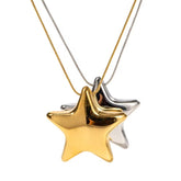 Puffy Star Necklace