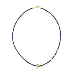 Seashell CZ Beaded Necklace