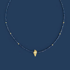 Seashell CZ Beaded Necklace