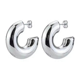 Silver Chunky Earrings