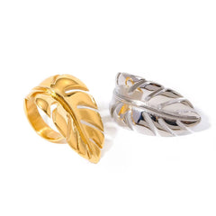 Statement Leaf Ring