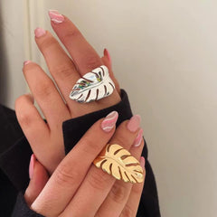 Statement Leaf Ring
