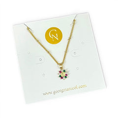 Tiny Cz Virgin Necklace