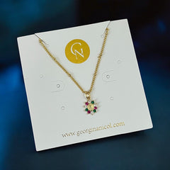 Tiny Cz Virgin Necklace