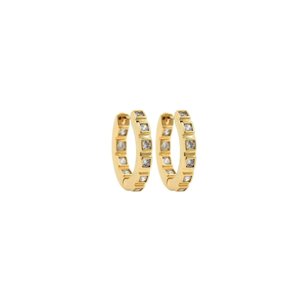 Cz Hoop Earrings