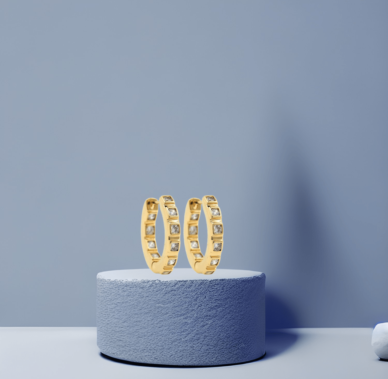 Cz Hoop Earrings