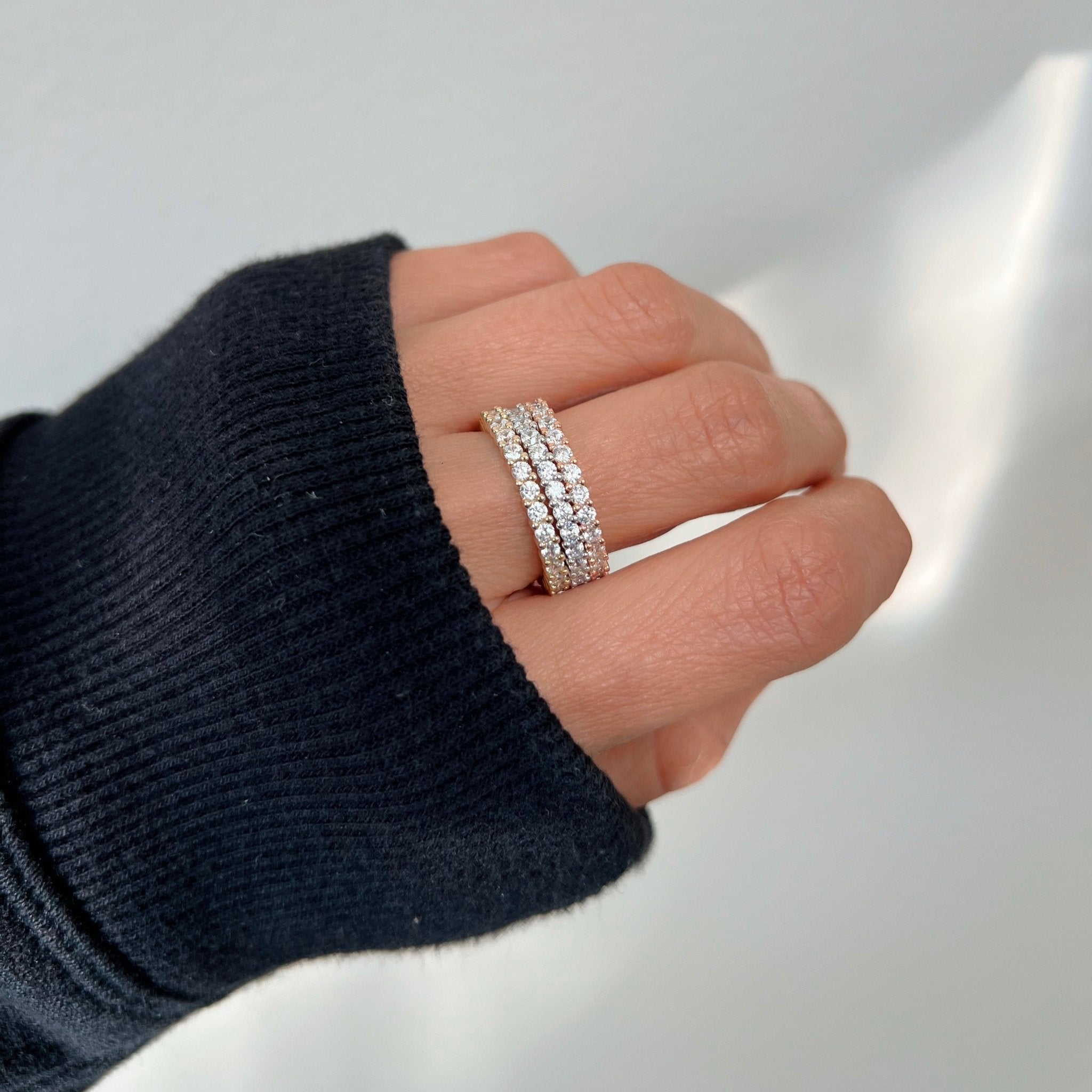 Dainty Cz Silver Ring