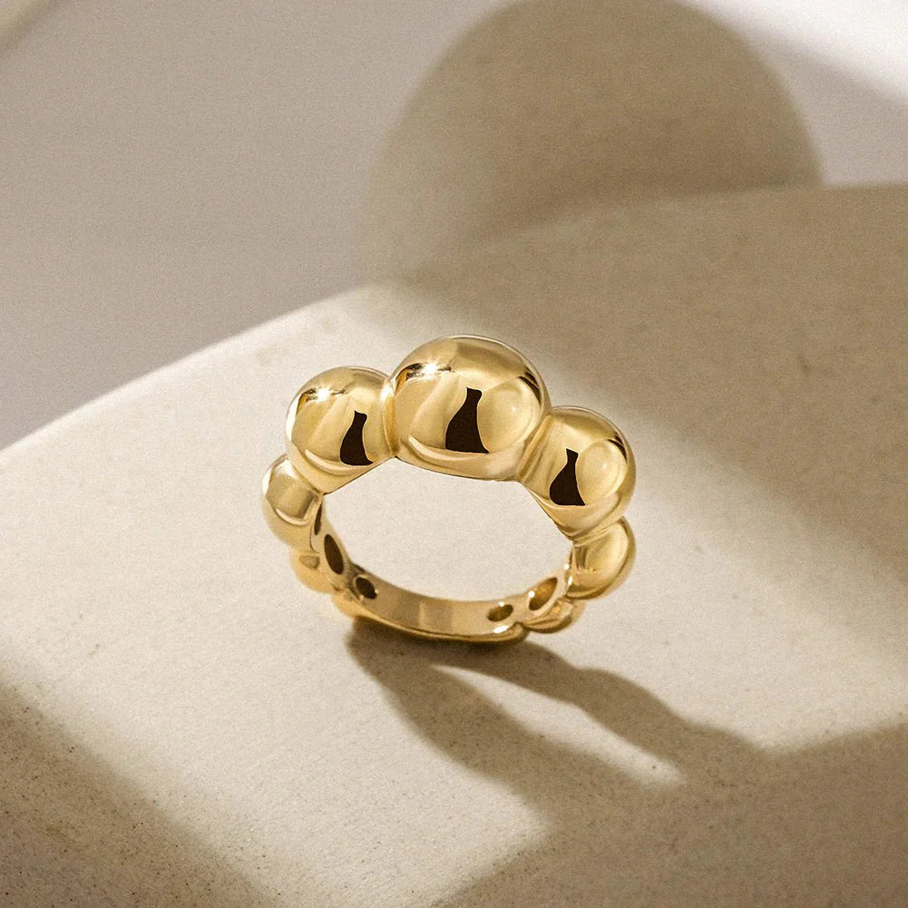 Gold Bubble Ring