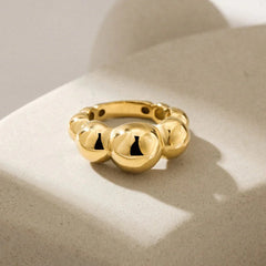 Gold Bubble Ring