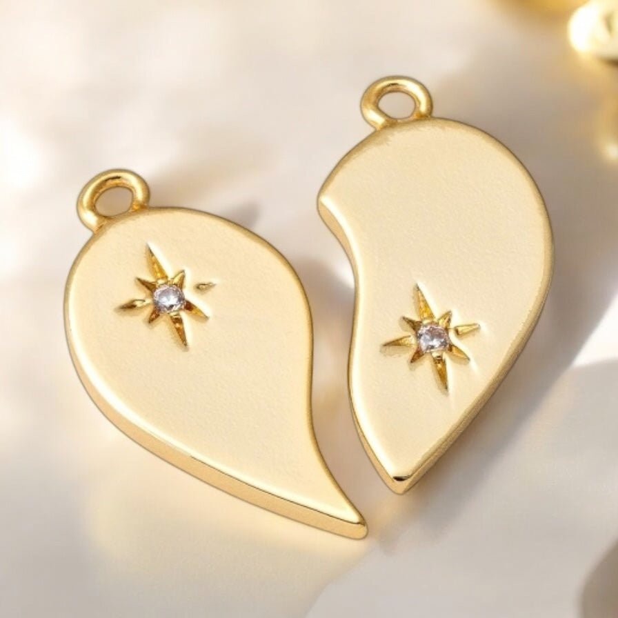 One for you One for me - Half Heart Cord Necklace