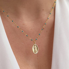 Protected in Peace Virgin Necklace