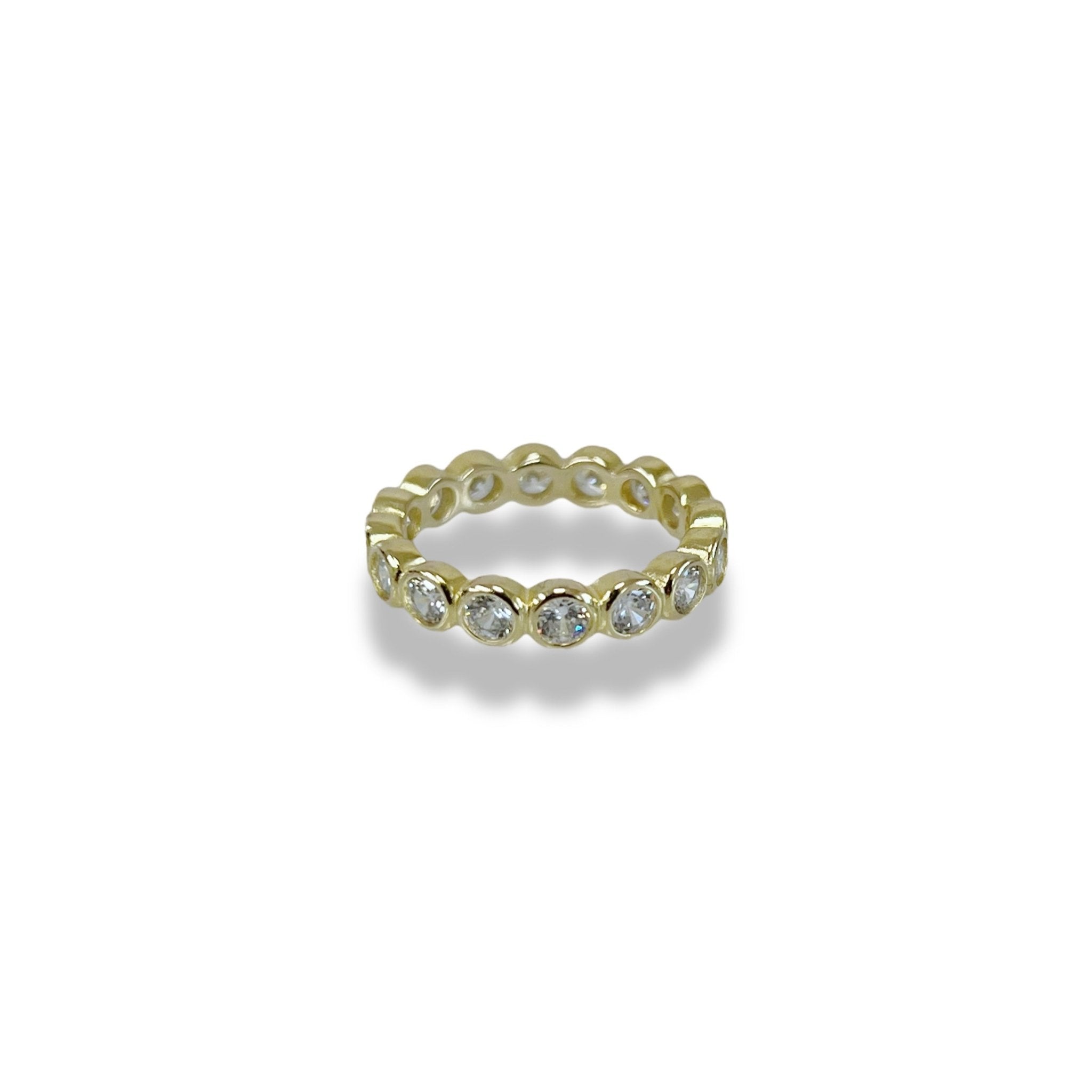 Round Cz Ring Gold