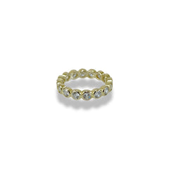 Round Cz Ring Gold