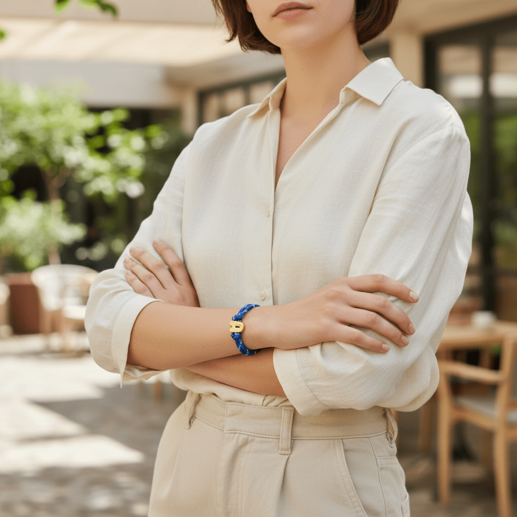 Statement Initial Bracelet